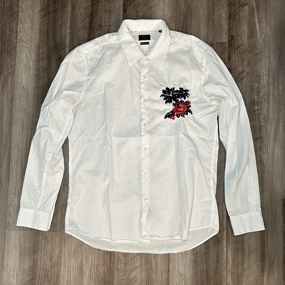 7 Diamonds Party Lights Long Sleeve Button Down Shirt - Medium - Picture 2 of 7